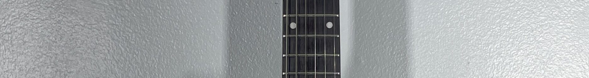 Epiphone Les Paul Junior, silver, pro setup and ready to play.