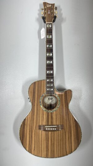 LTD XEWZ Acoustic guitar with pickup, very pretty, used.
