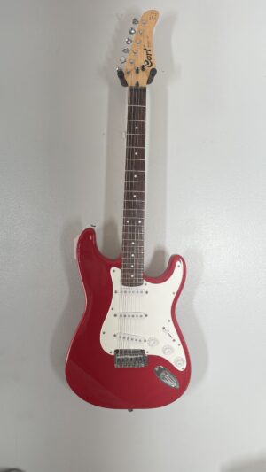 Cort strat copy, plays great, pro setup.