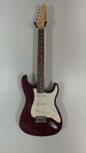 Johnson Strat, starter guitar, plays good.