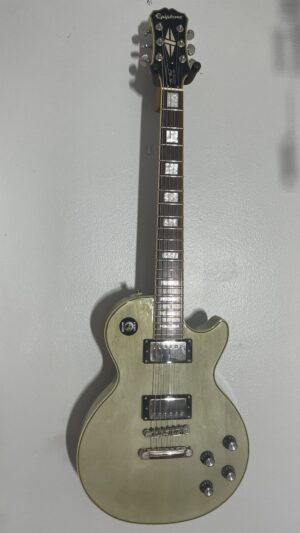 Epiphone Les Paul Pro, tv silver, w/bag.