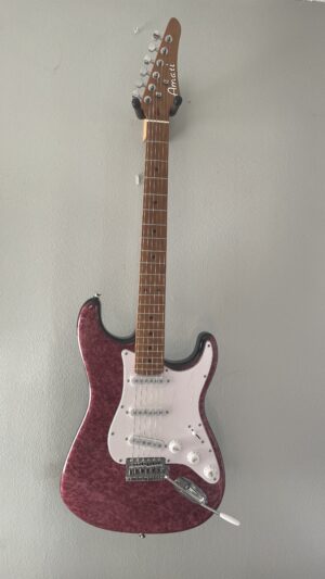 Amati Brand New 200PC06 Strat Copy, Pro Setup and Bag, Roasted Maple Neck.