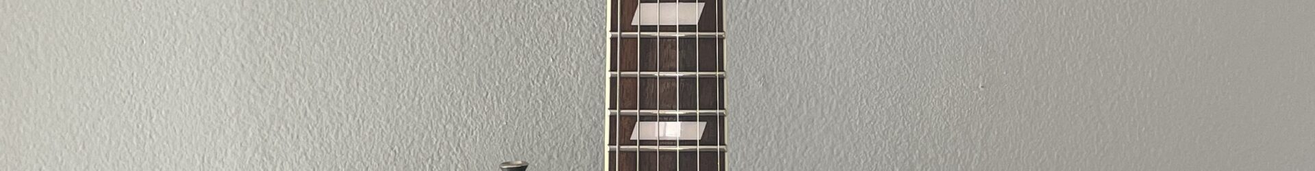 Johnson Les Paul copy, pro setup and deluxe Epiphone case.